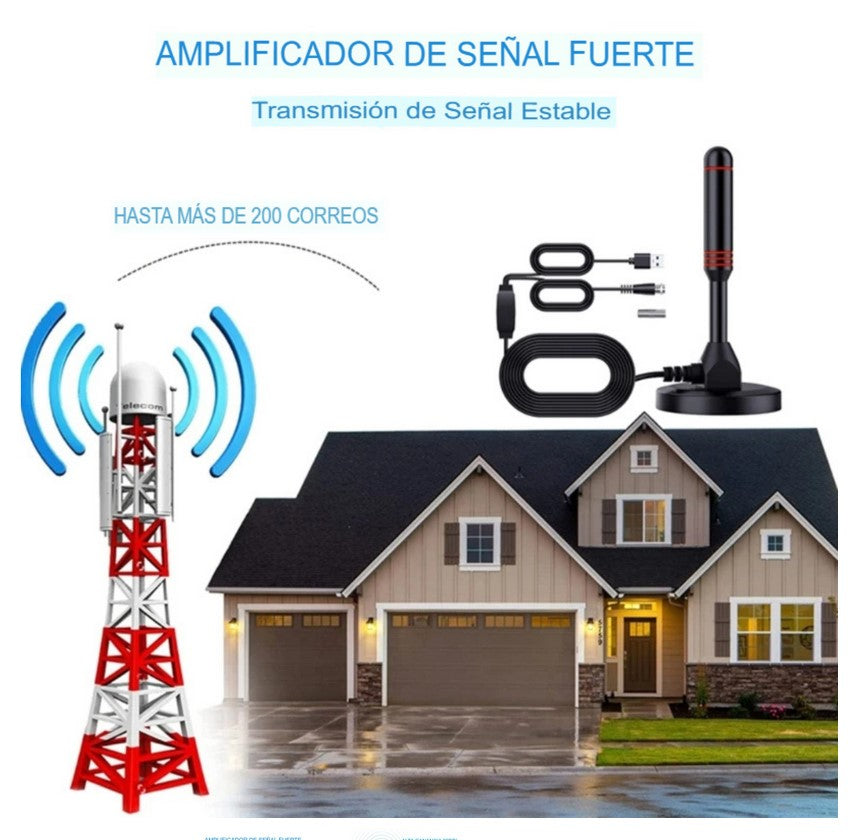 Antena Hd De Televisión Digital Smart Tv